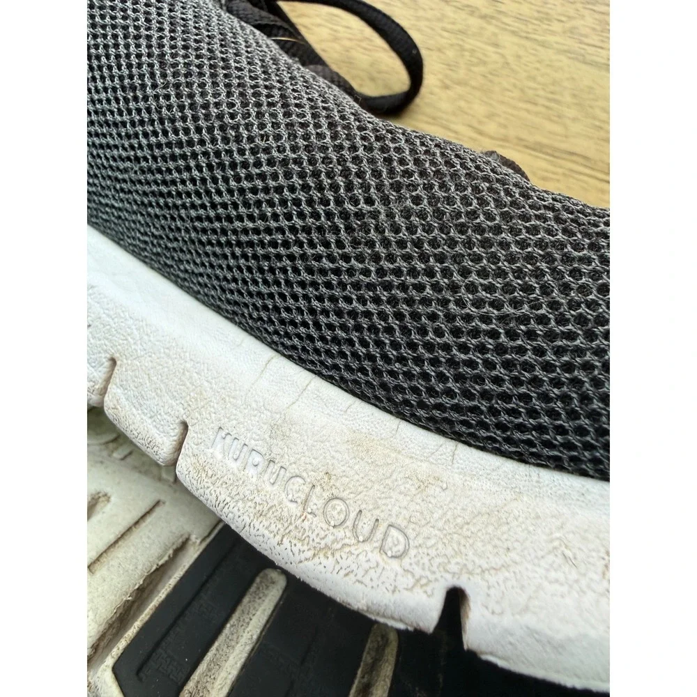 Kuru Quantum Womens 7.5 Black  Grey Mesh Athletic Walking Shoes Ortho Nursing